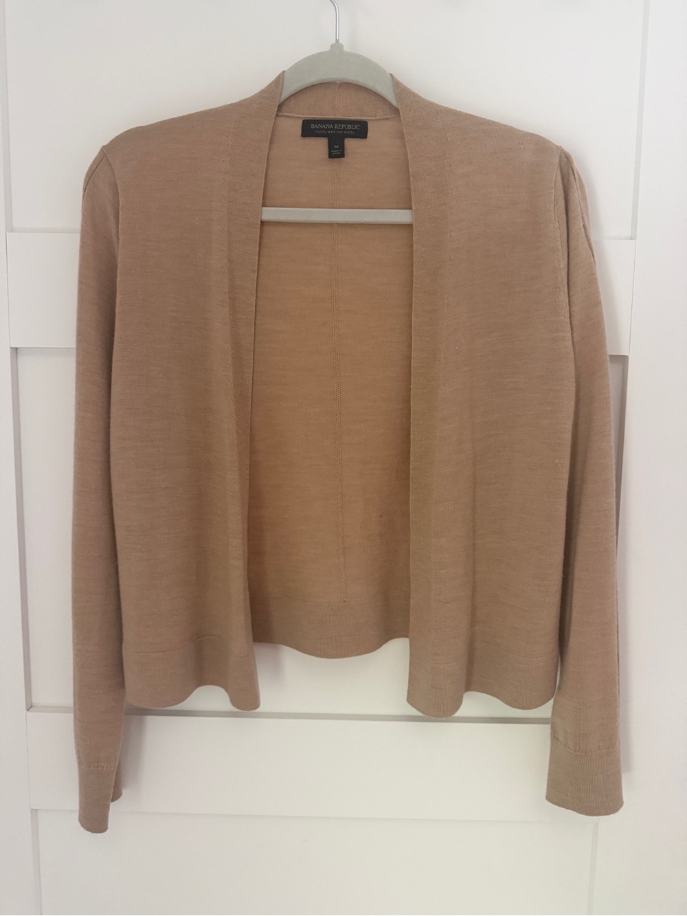 Banana Republic Open-Front Cardigan in Camel/Tan